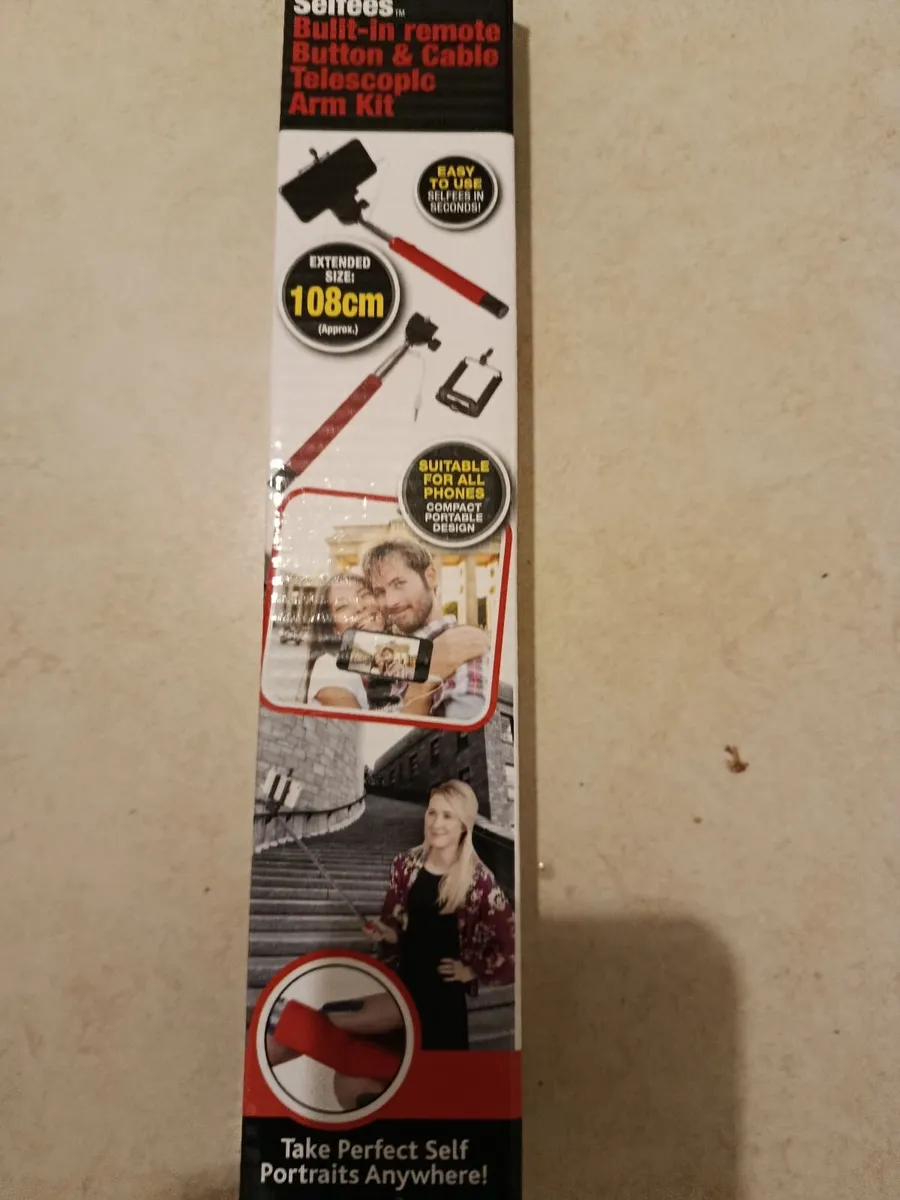 Selfie Stick with Built in Remote Brand New
