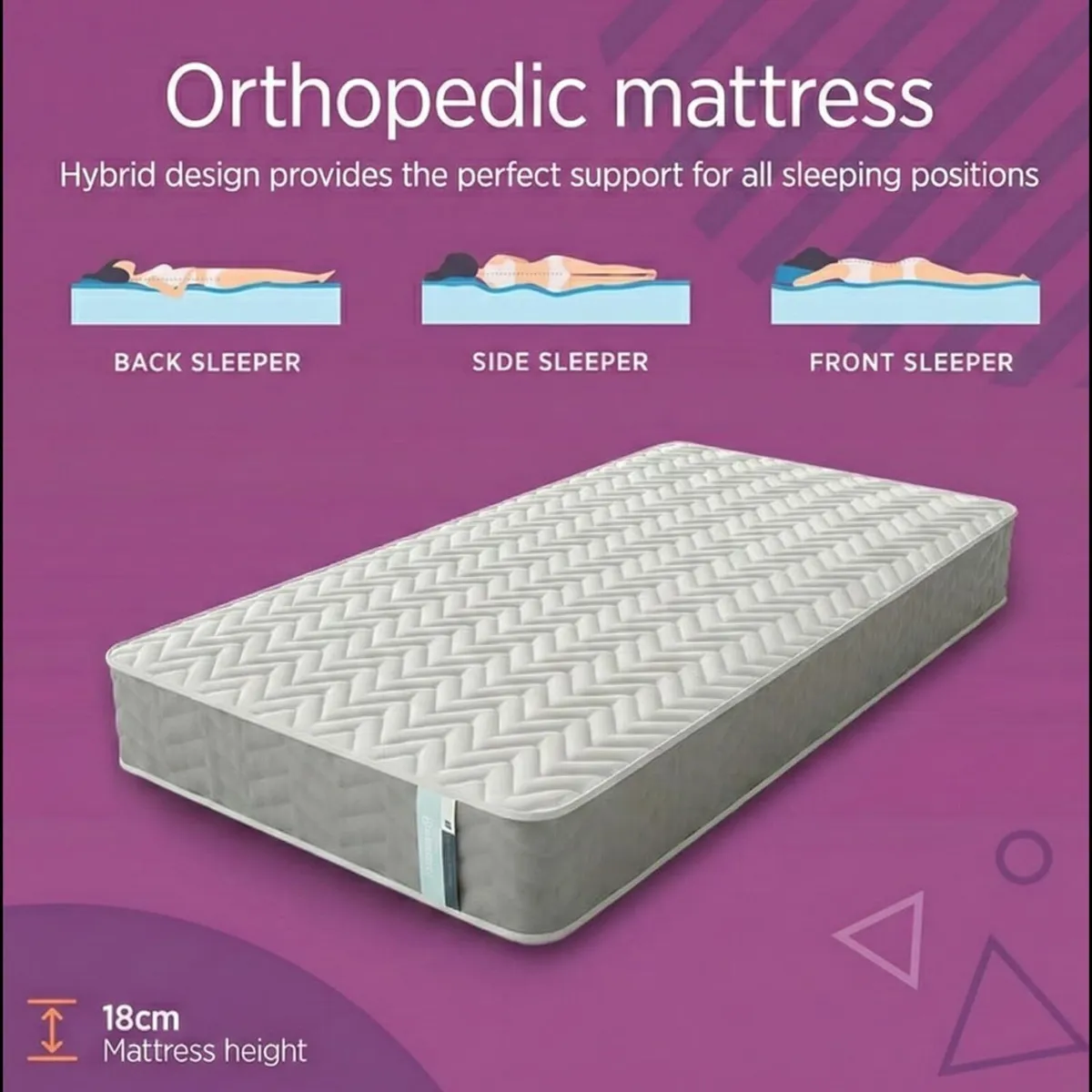 Sleep Single Three Zone Memory Foam and Coil - Image 4