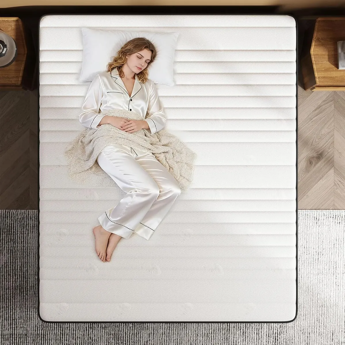 Single Mattress 10 Inch Thick Hybrid with Memory - Image 3