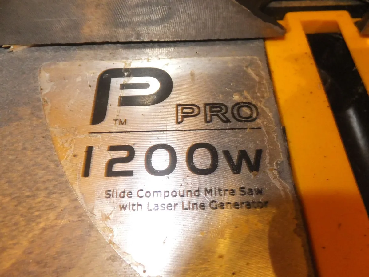 Pro 1200w slide Compound mitre saw - Image 3