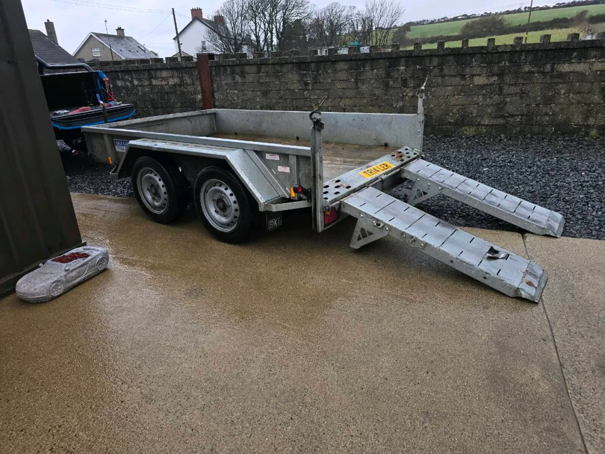 10x6ft used digger plant trailer - Image 4