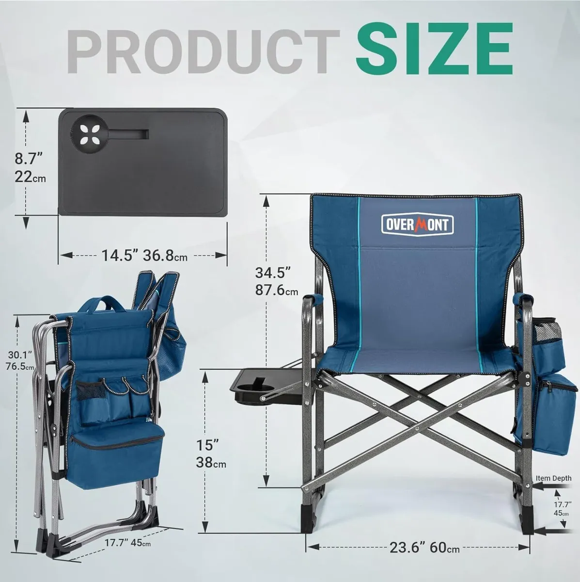 Oversize Camping Chairs for Adults - 180kg - Image 3