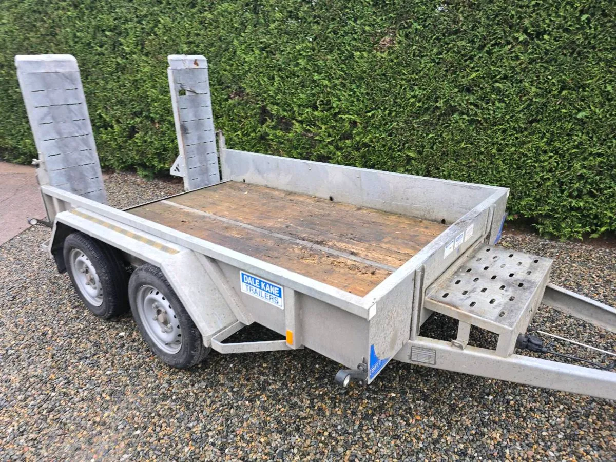 10x6ft used digger plant trailer - Image 1