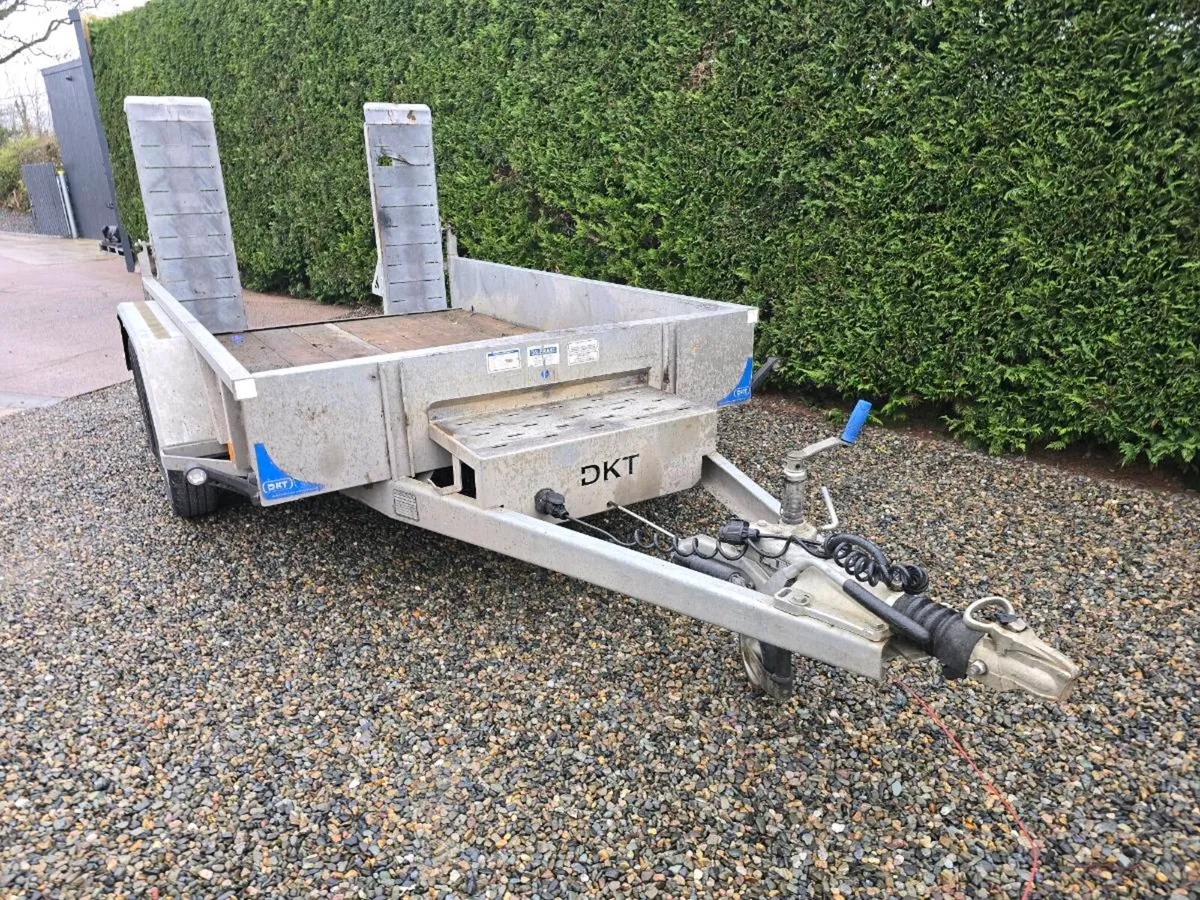 10x6ft used digger plant trailer - Image 2