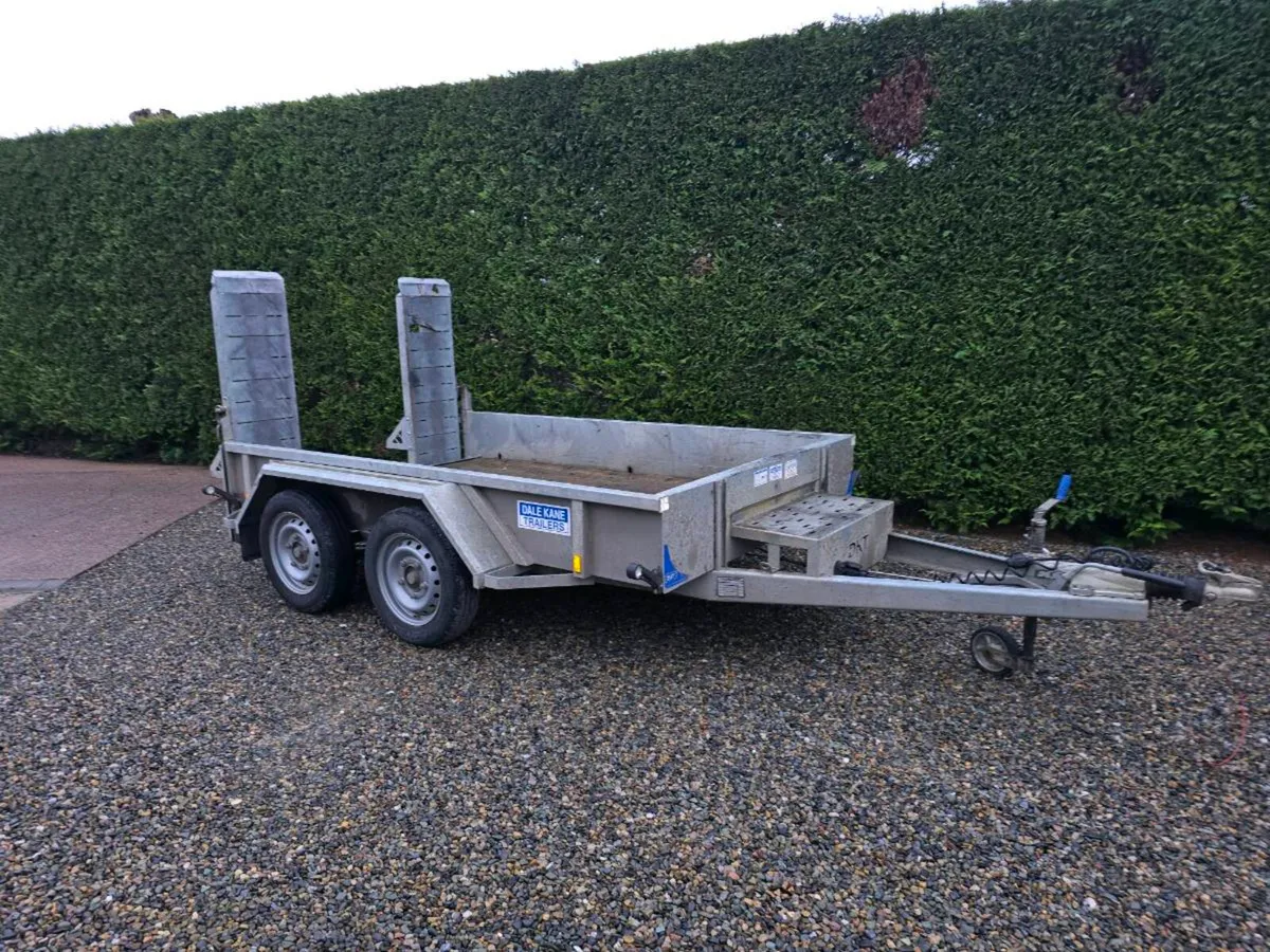 10x6ft used digger plant trailer - Image 3