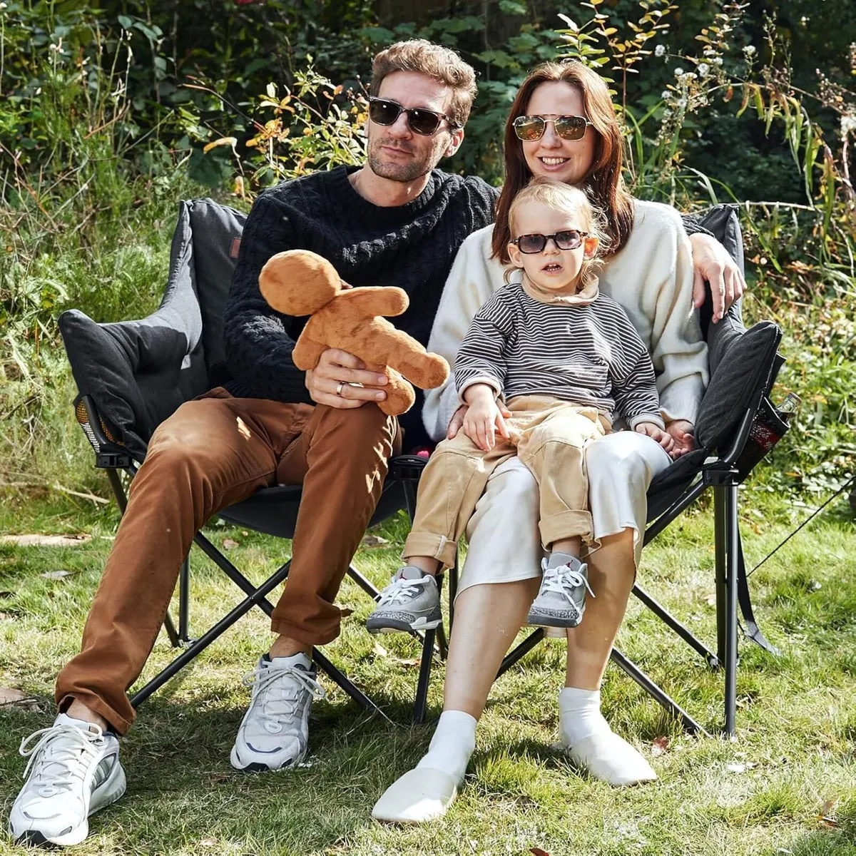 Camping Chair Double for Adults 6cm Padded 320kg - Image 2