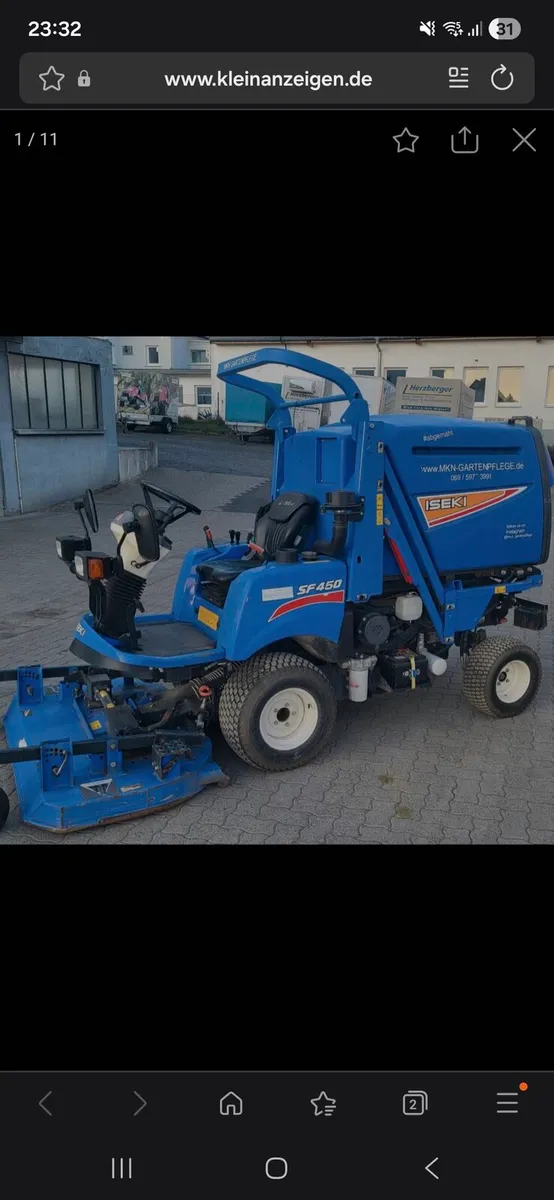 Wanted iseki 450sf outfront mower