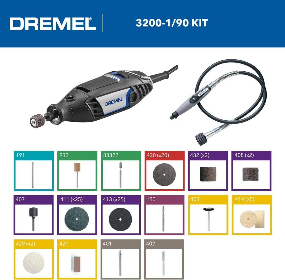 Rotary Tool 130W Multitool Kit with 1 Flexible - Image 2