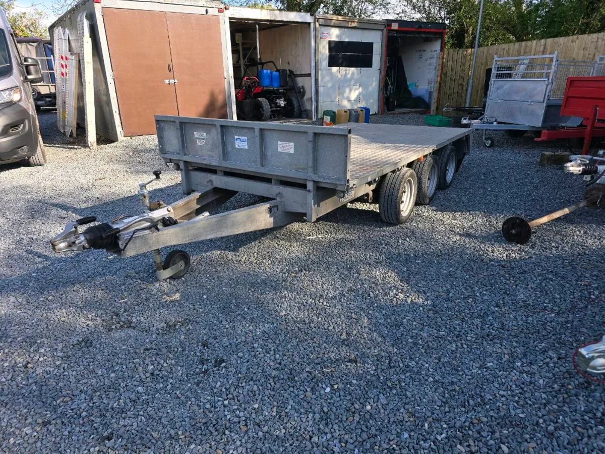Used dale kane 12x6ft tri axle flatbed trailer - Image 2