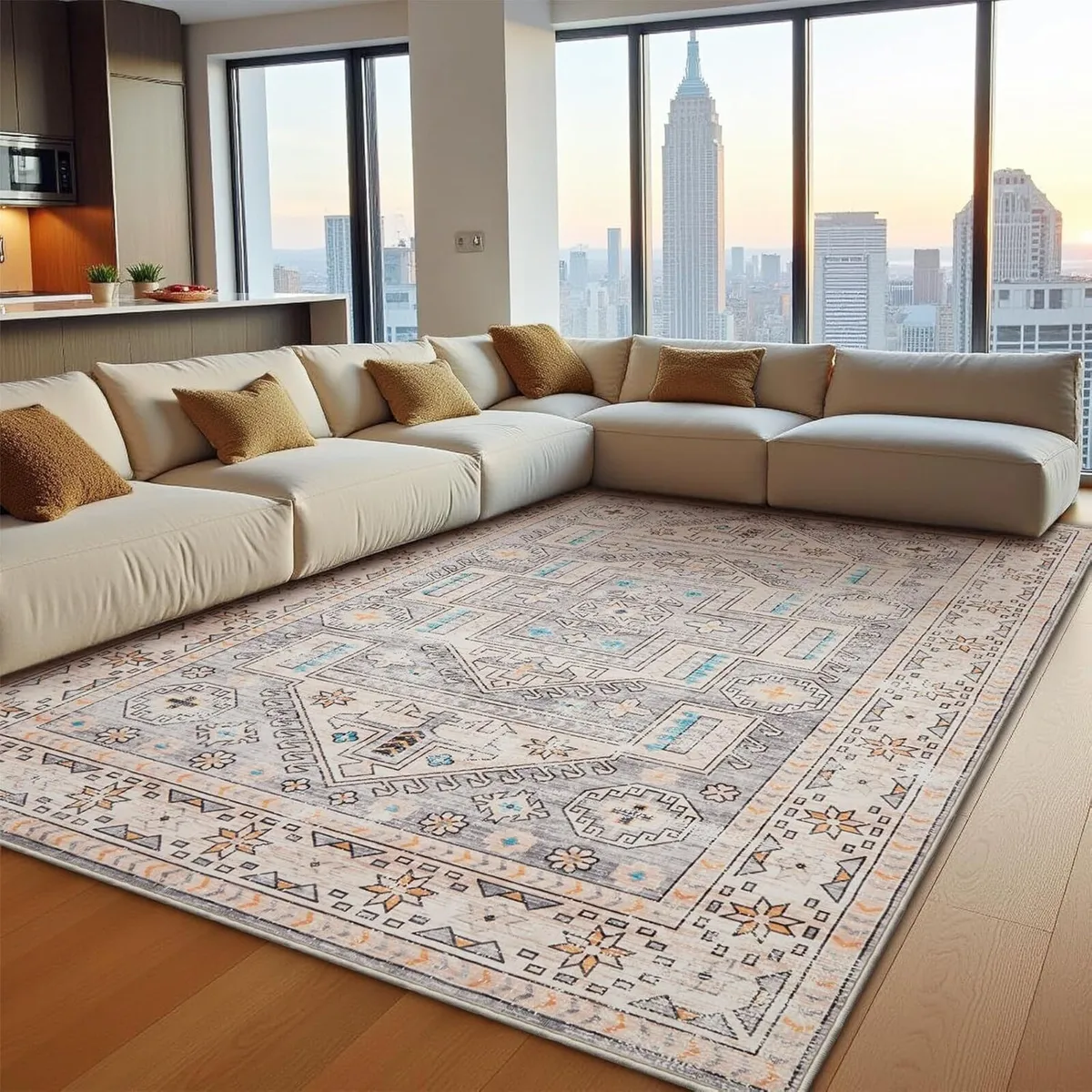 Rugs Living Room 200x300cm Short Pile Soft Area - Image 2