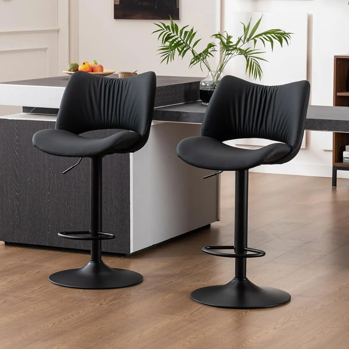 Kitchen Bar Stools Adjustable Swivel Counter - Image 3