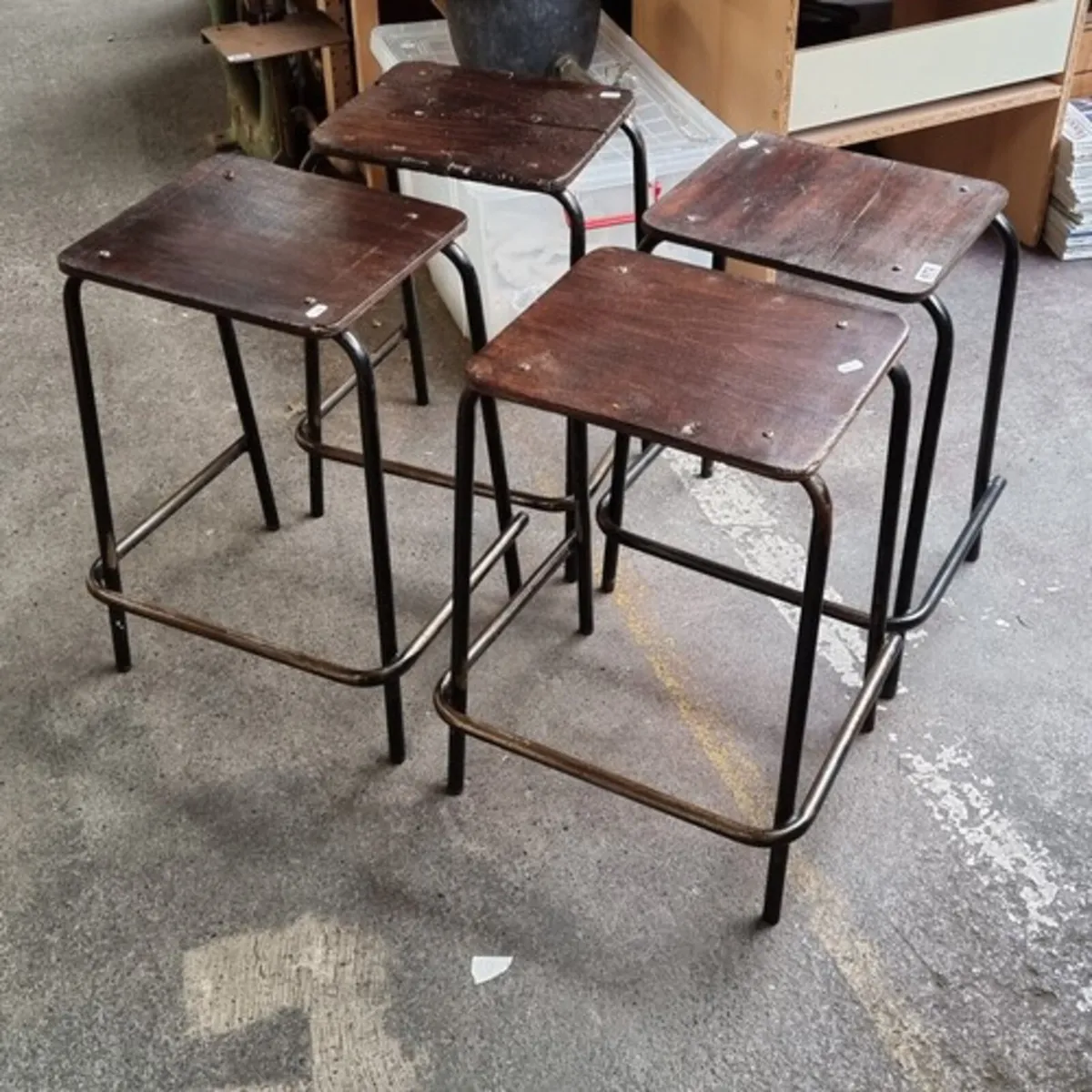 Authentic 1960s lab stools - Image 1