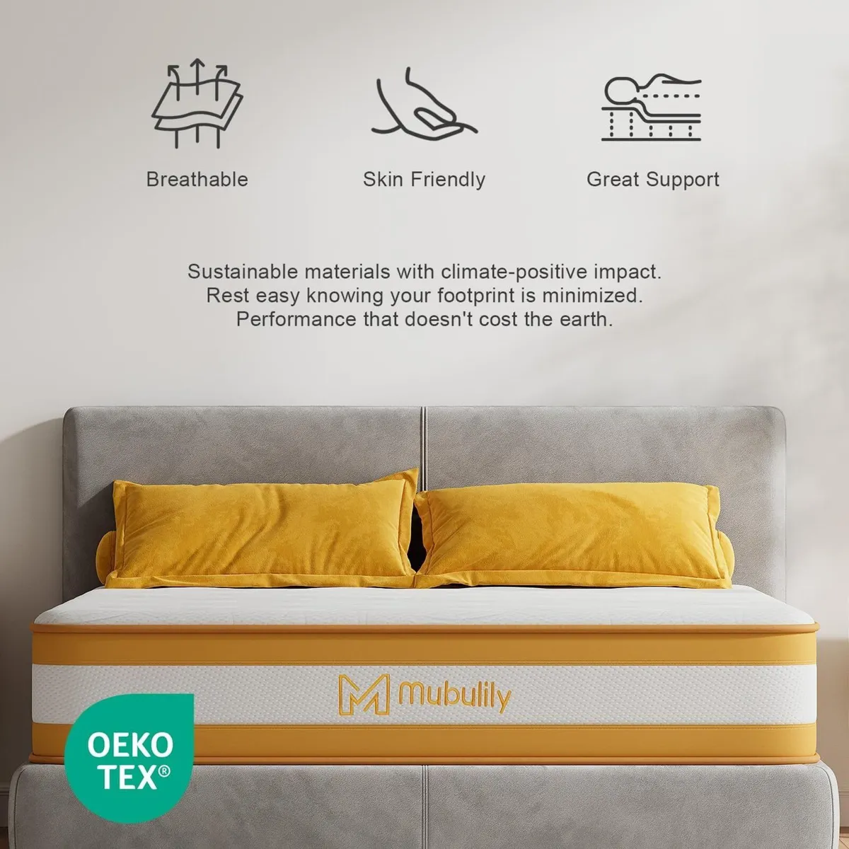 Double Mattresses 10.6 Inch Hybrid Memory Foam - Image 4