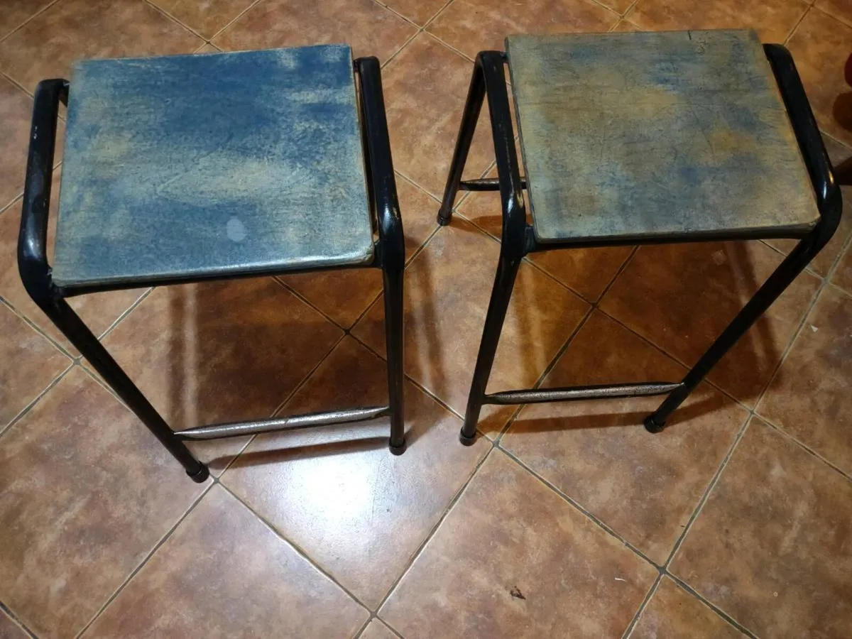 Authentic 1960s lab stools - Image 4