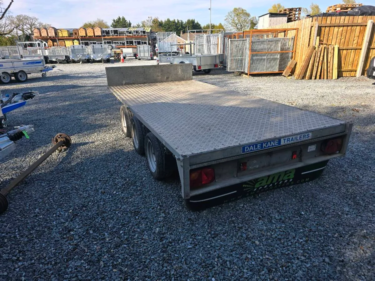 Used dale kane 12x6ft tri axle flatbed trailer - Image 4