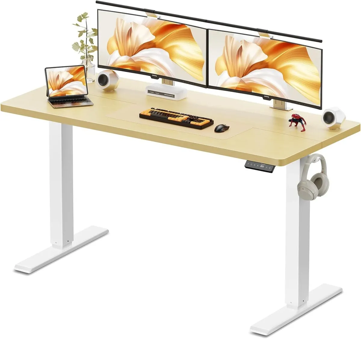 140 x 60 cm Standing Desk Electric Height - Image 1