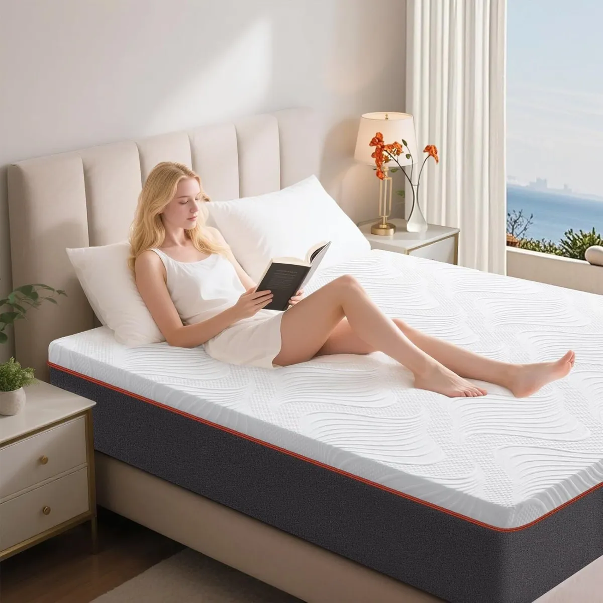 King Mattress 20cm Memory Foam Cooling Kingsize - Image 2