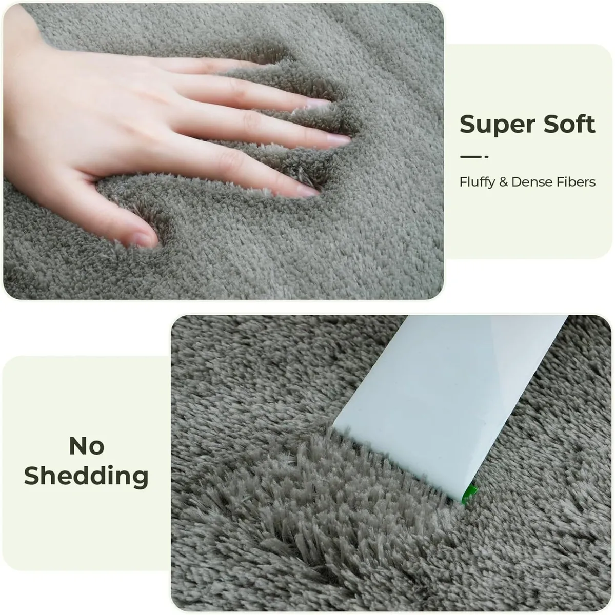 Fluffy Shaggy Rug for Living Room Bedroom - Image 2