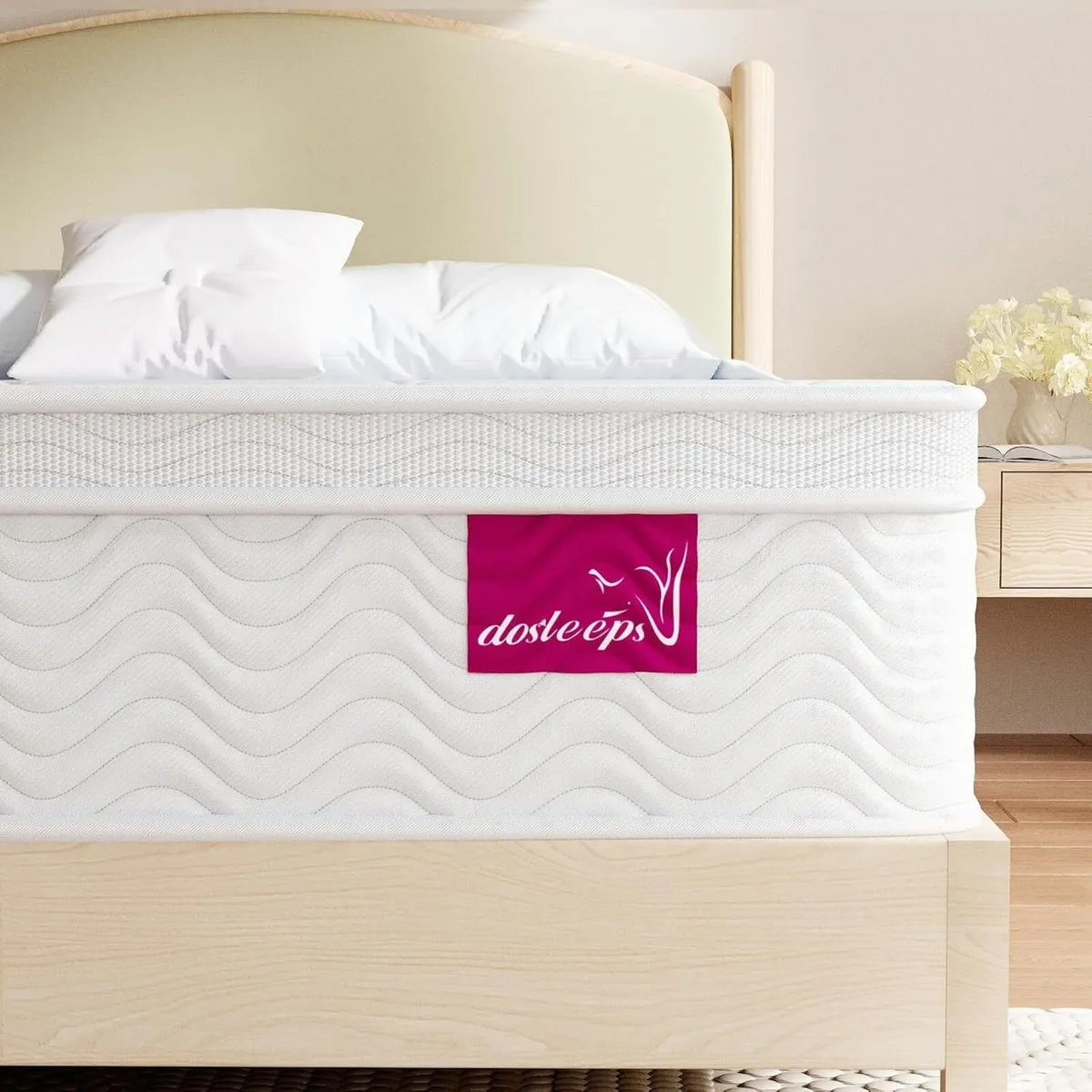 Double Mattress 4FT6 10.6 Inch Memory Foam Pocket - Image 1