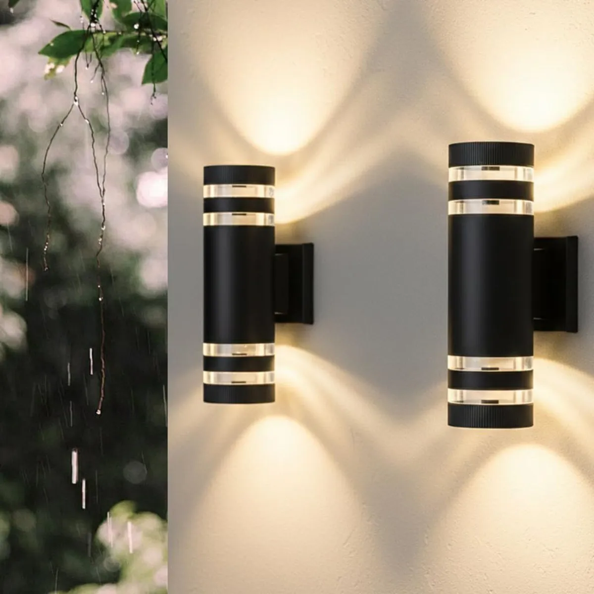 Outdoor Wall Lights Mains Powered IP44 Front Door - Image 1