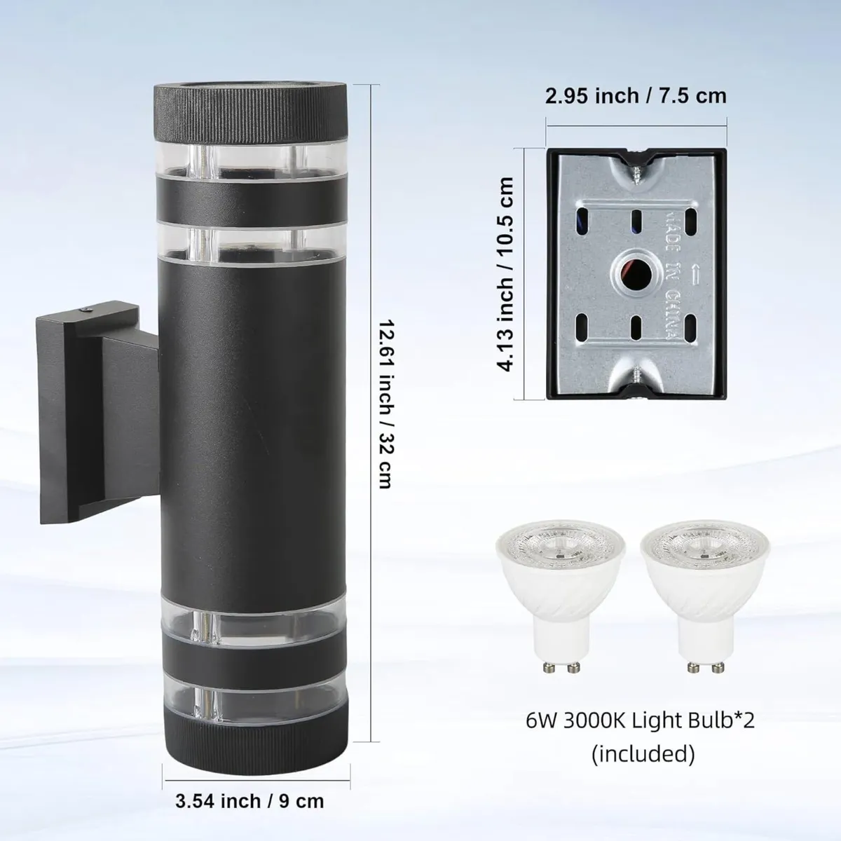Outdoor Wall Lights Mains Powered IP44 Front Door - Image 3