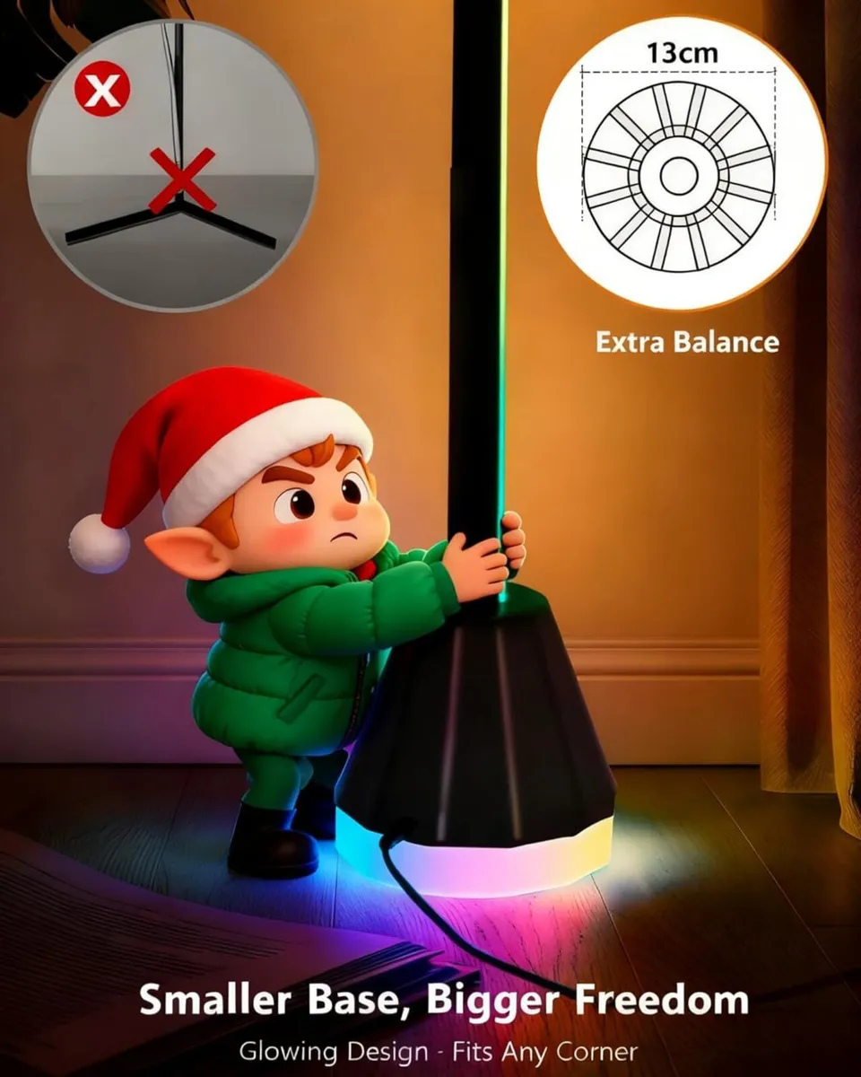 Smart LED Floor Lamp RGBIC WiFi Standing Corner - Image 4