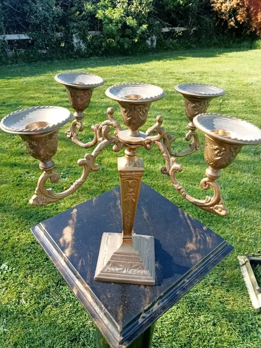 Vintage candleabra. Postage available - Image 1