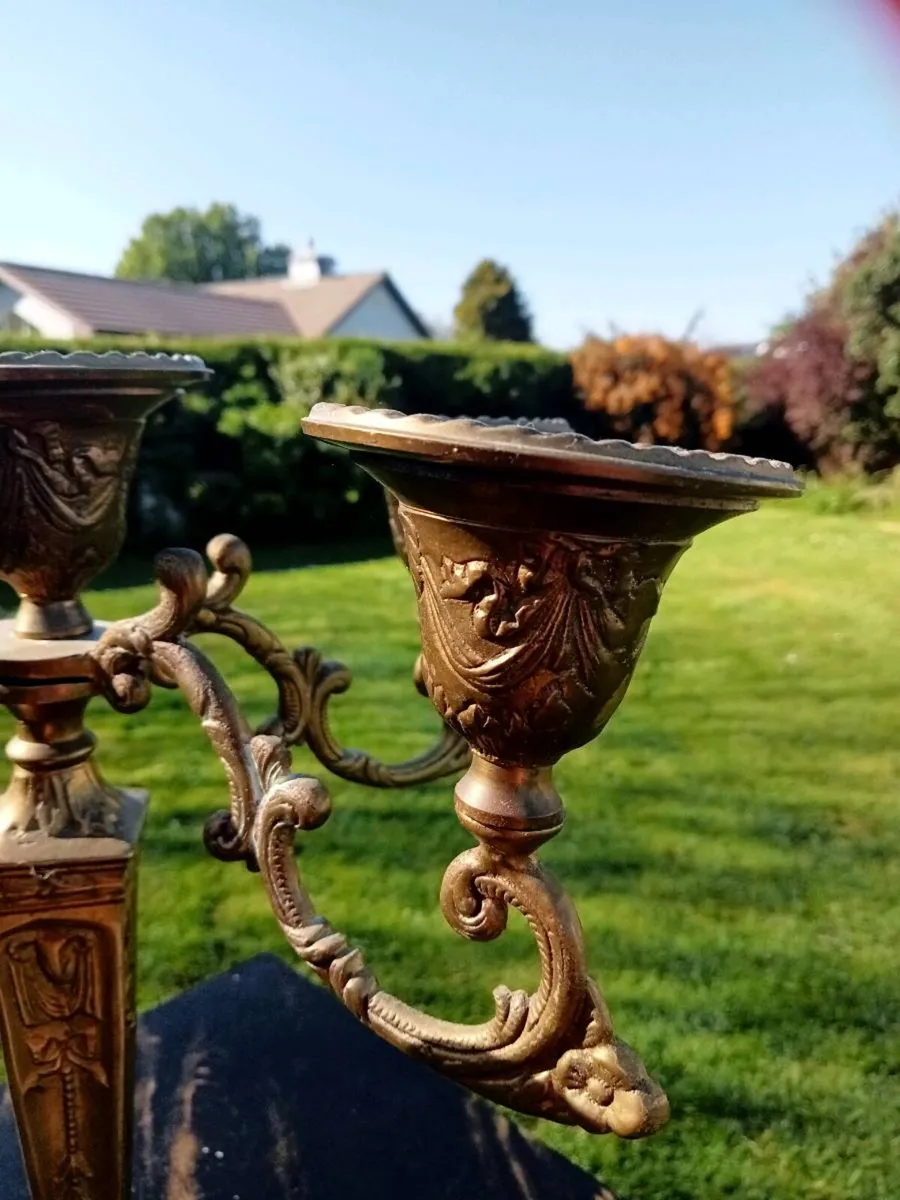 Vintage candleabra. Postage available - Image 2