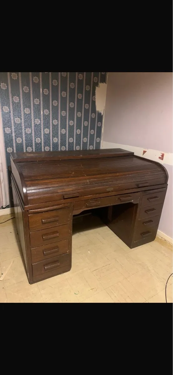 Antique RollTop Desk - Image 1
