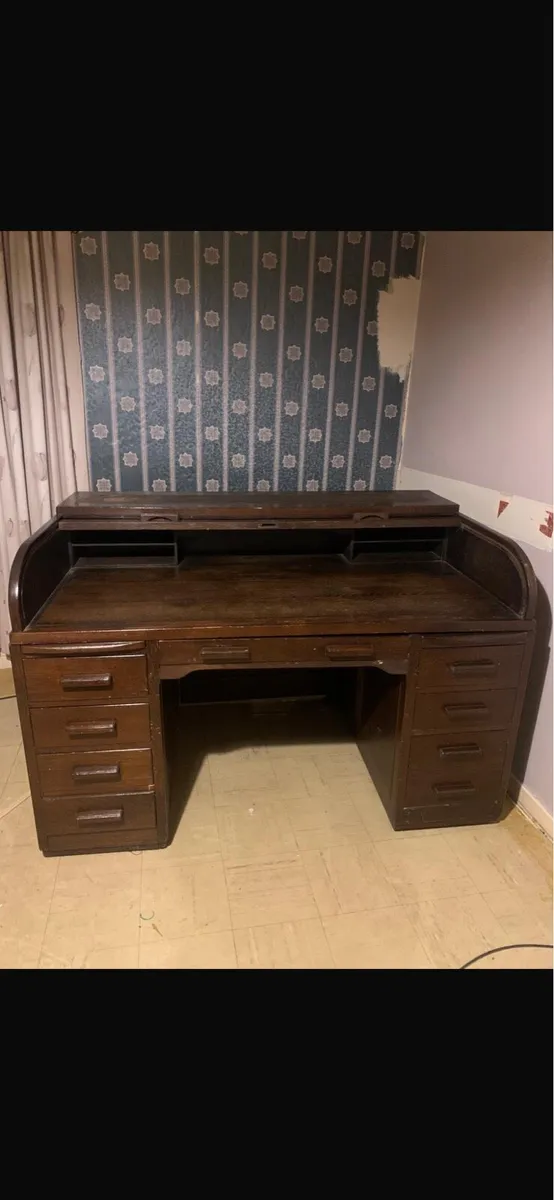 Antique RollTop Desk - Image 2