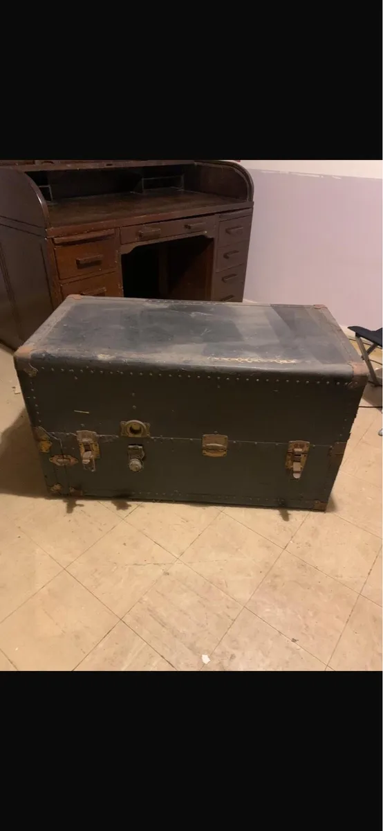 Antique Steamer Trunk - Image 2