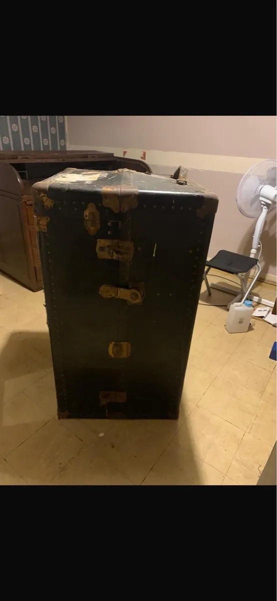 Antique Steamer Trunk - Image 3