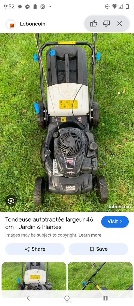 Patrol lawn mower