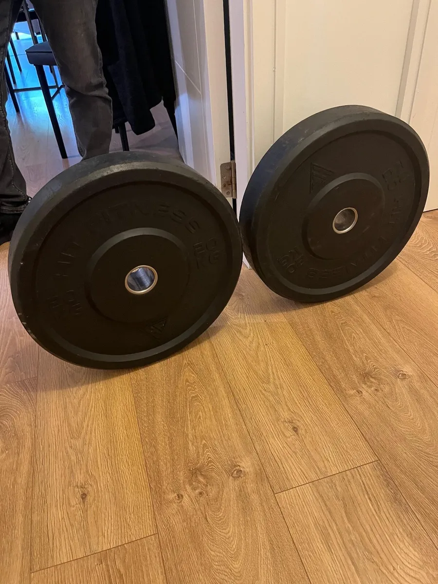 HIT FITNESS 20kg Bumper weight plates - Image 1