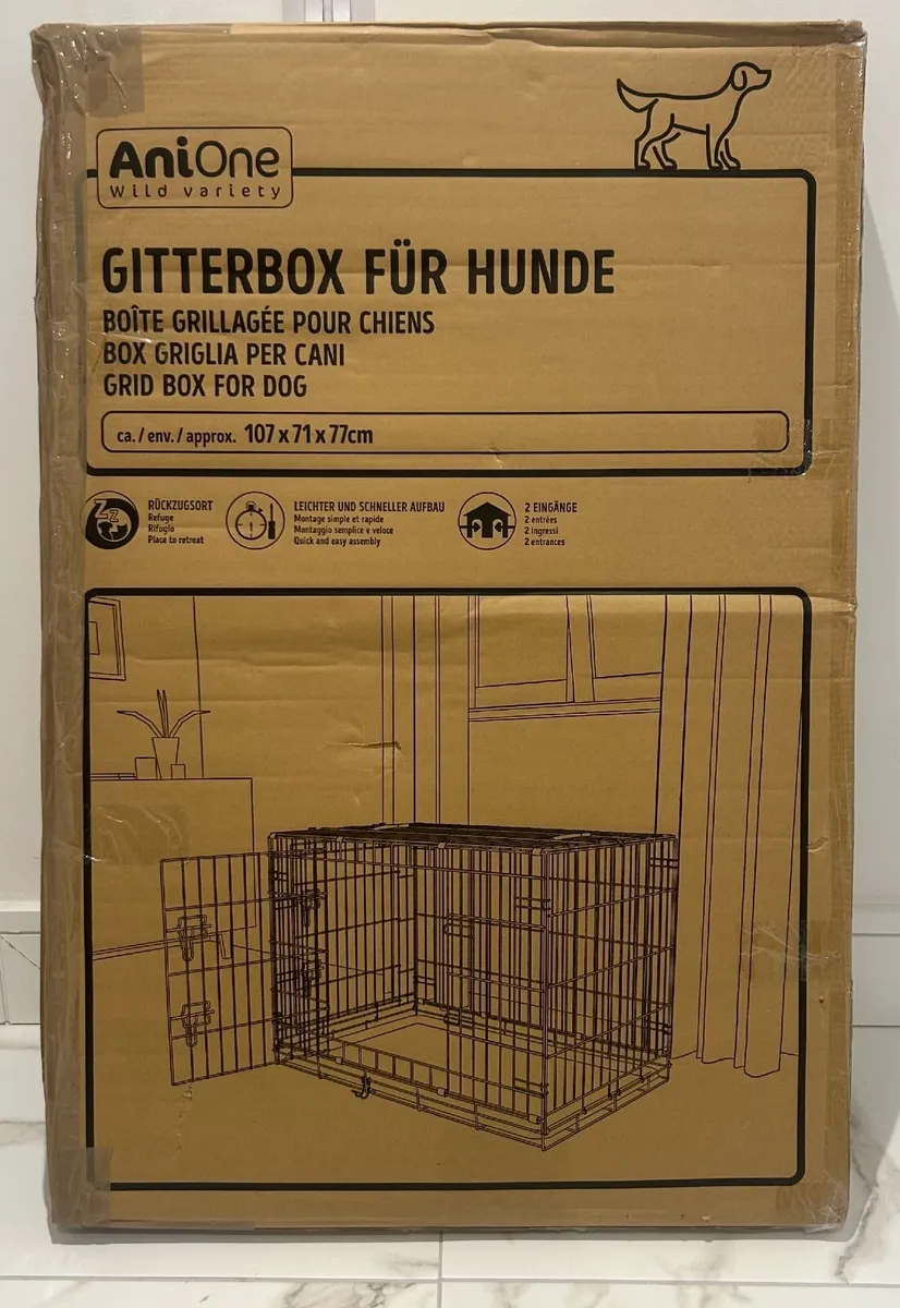 CRATE FOR DOGS - SIZE L (AniOne) - Image 2