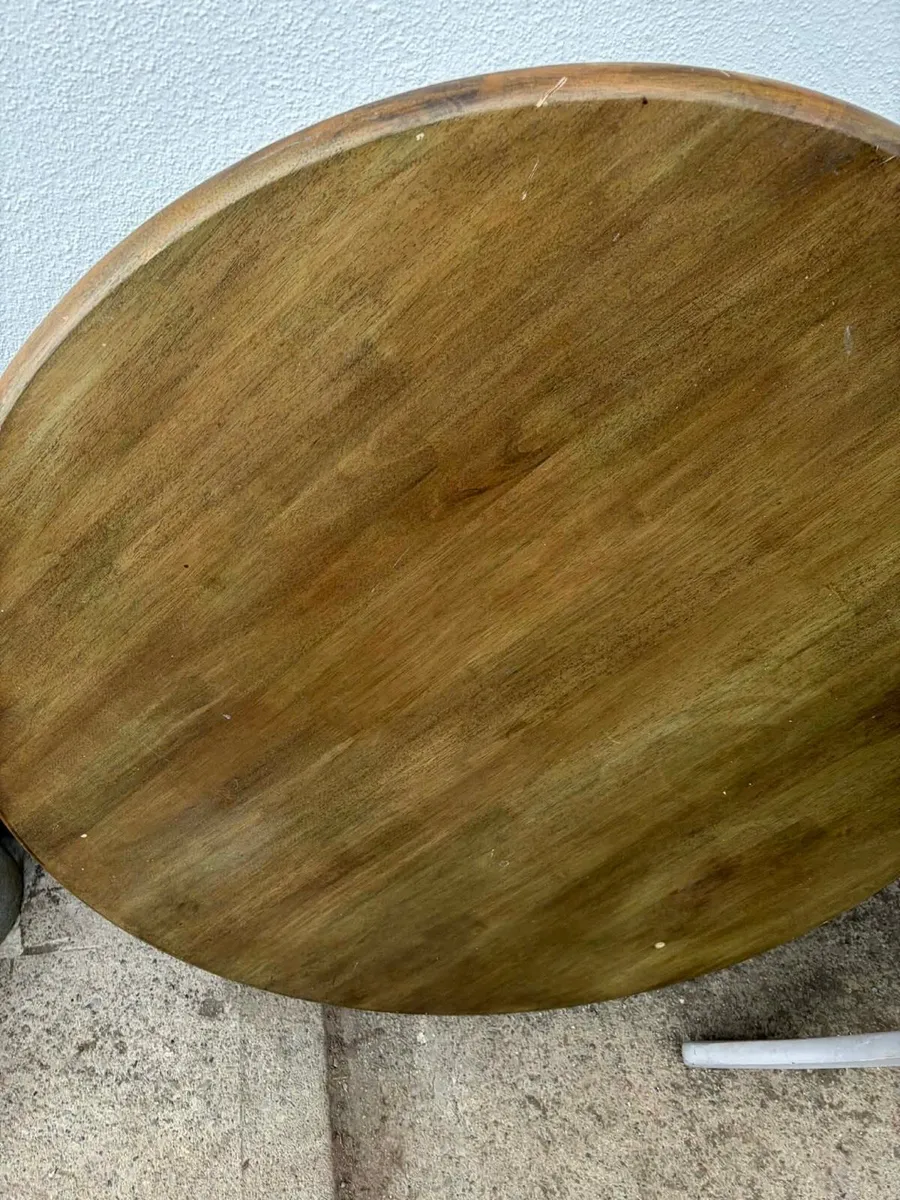Wooden round kitchen table - Image 4