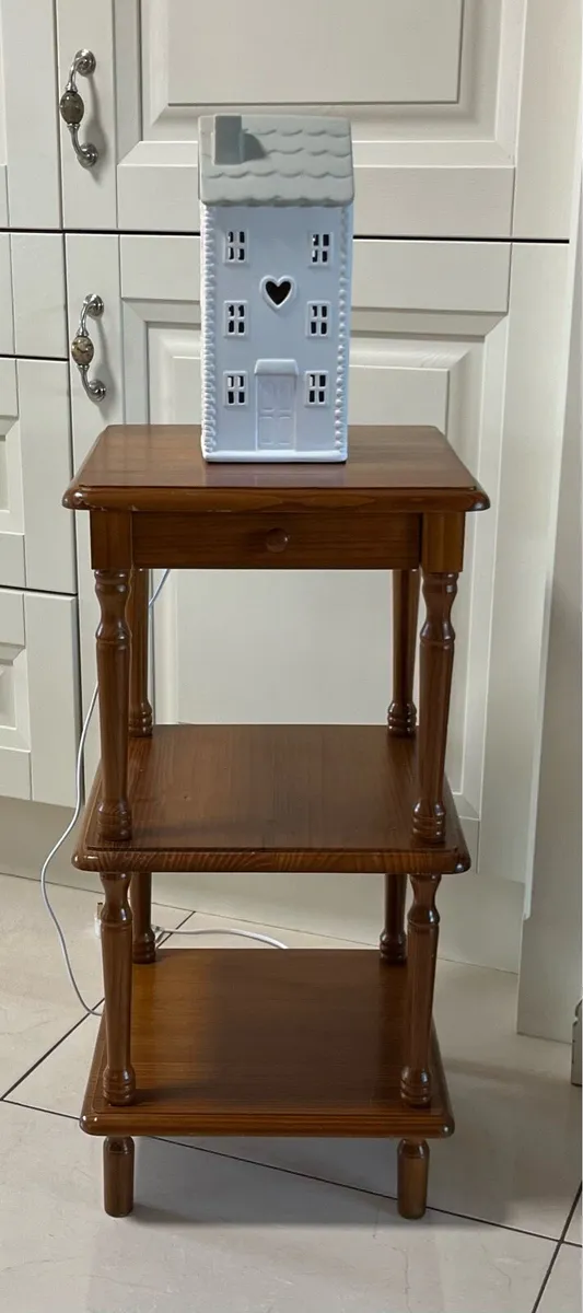 Side Table with Tiny Drawer - Image 1