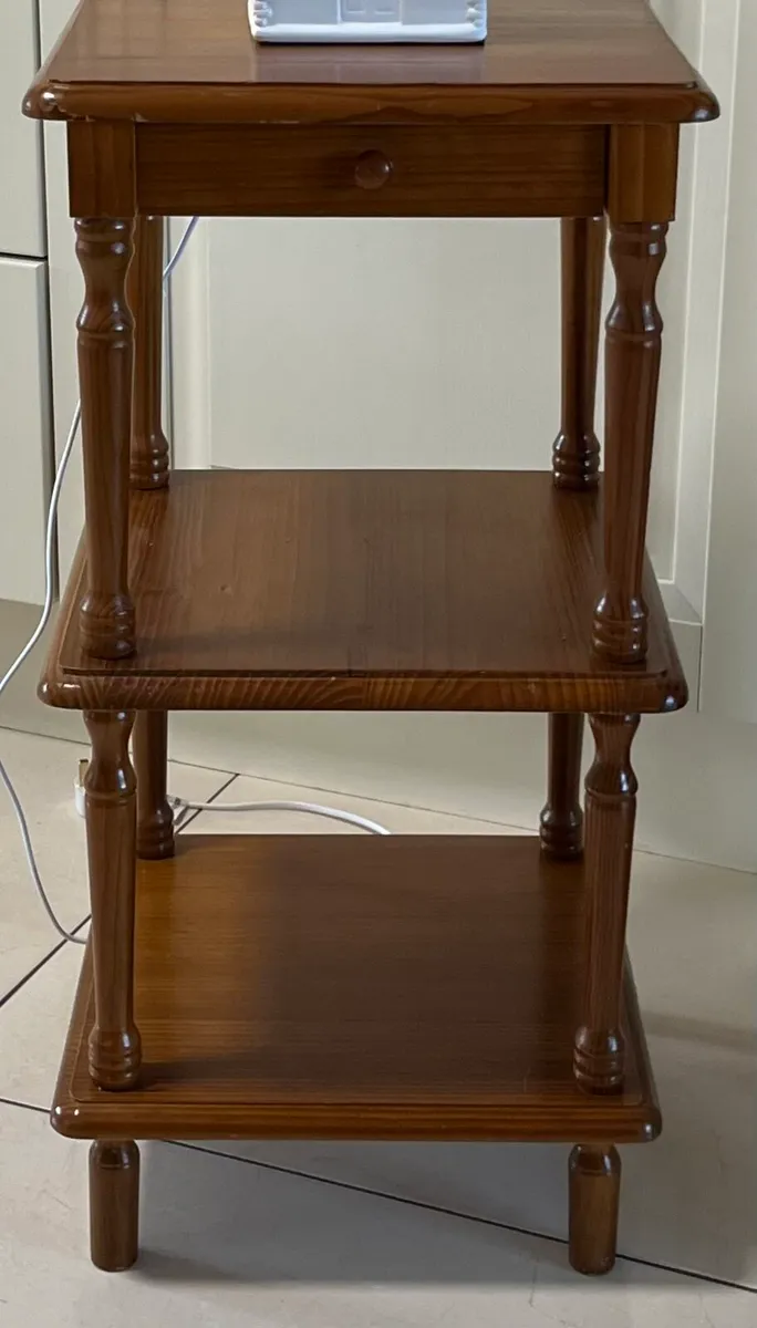 Side Table with Tiny Drawer - Image 4