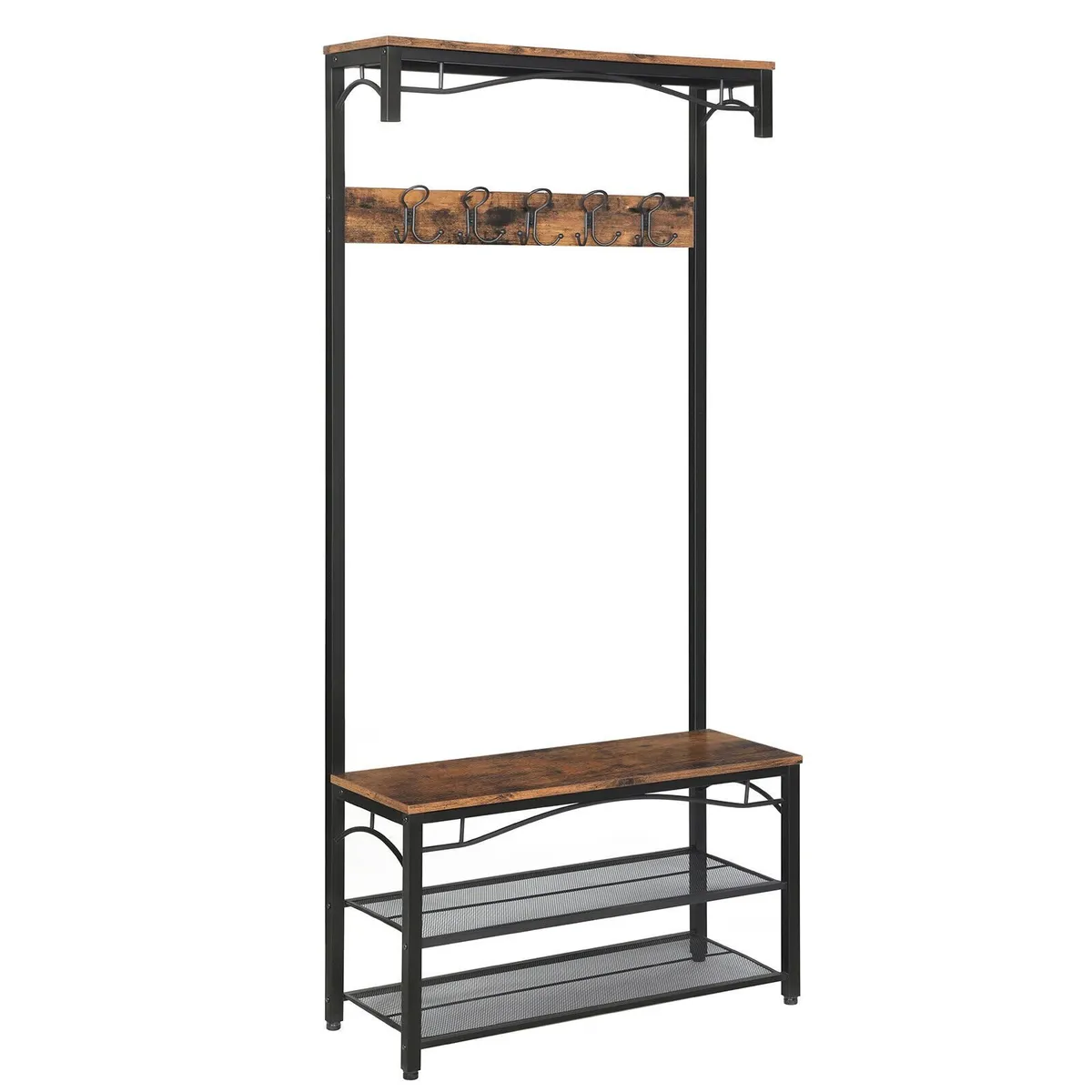 VASAGLE Coat Rack, Hallway Cabinet, with Top Board - Image 1