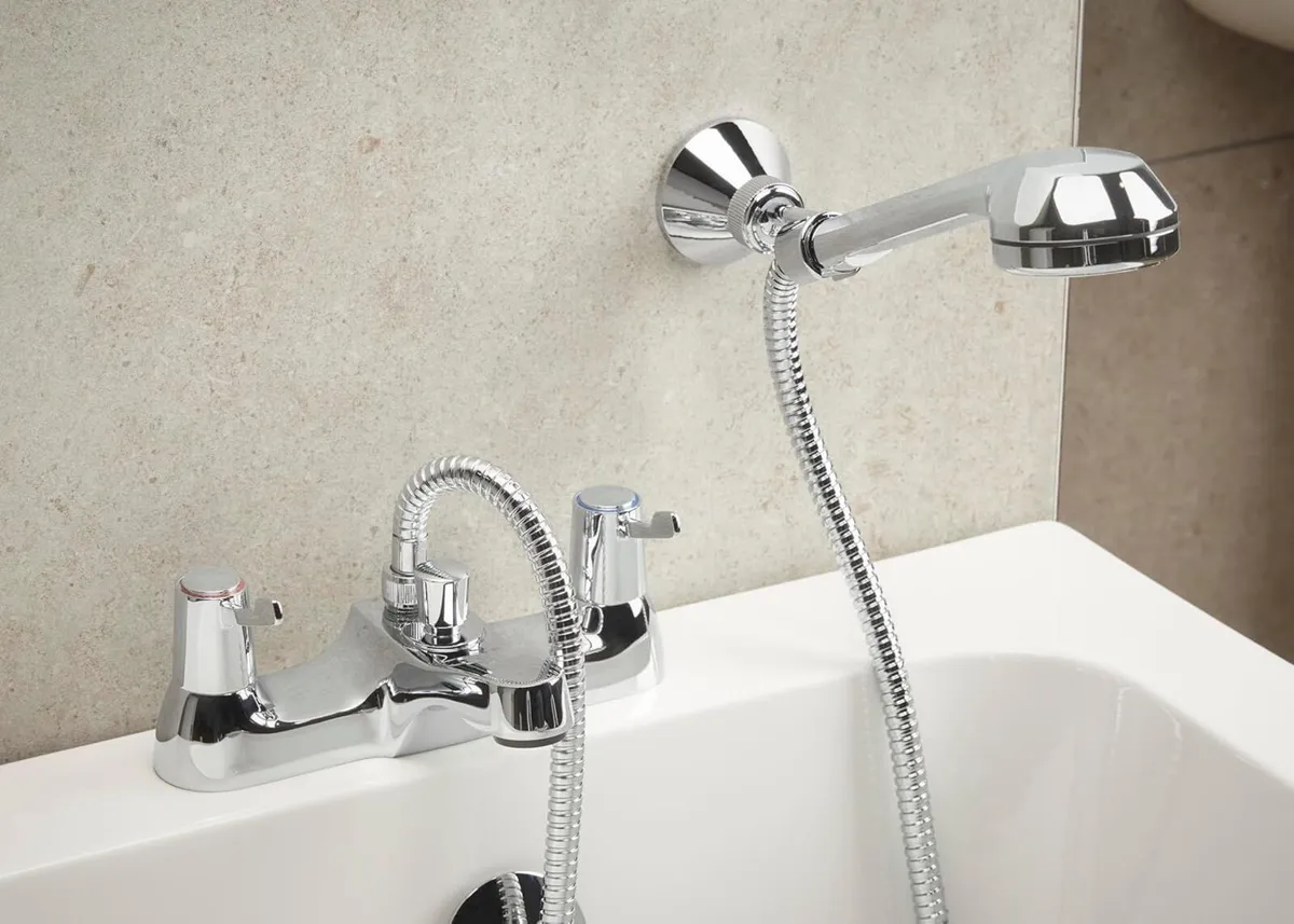Lever Bath Shower Mixer with Ceramic Disc Valves - Image 3