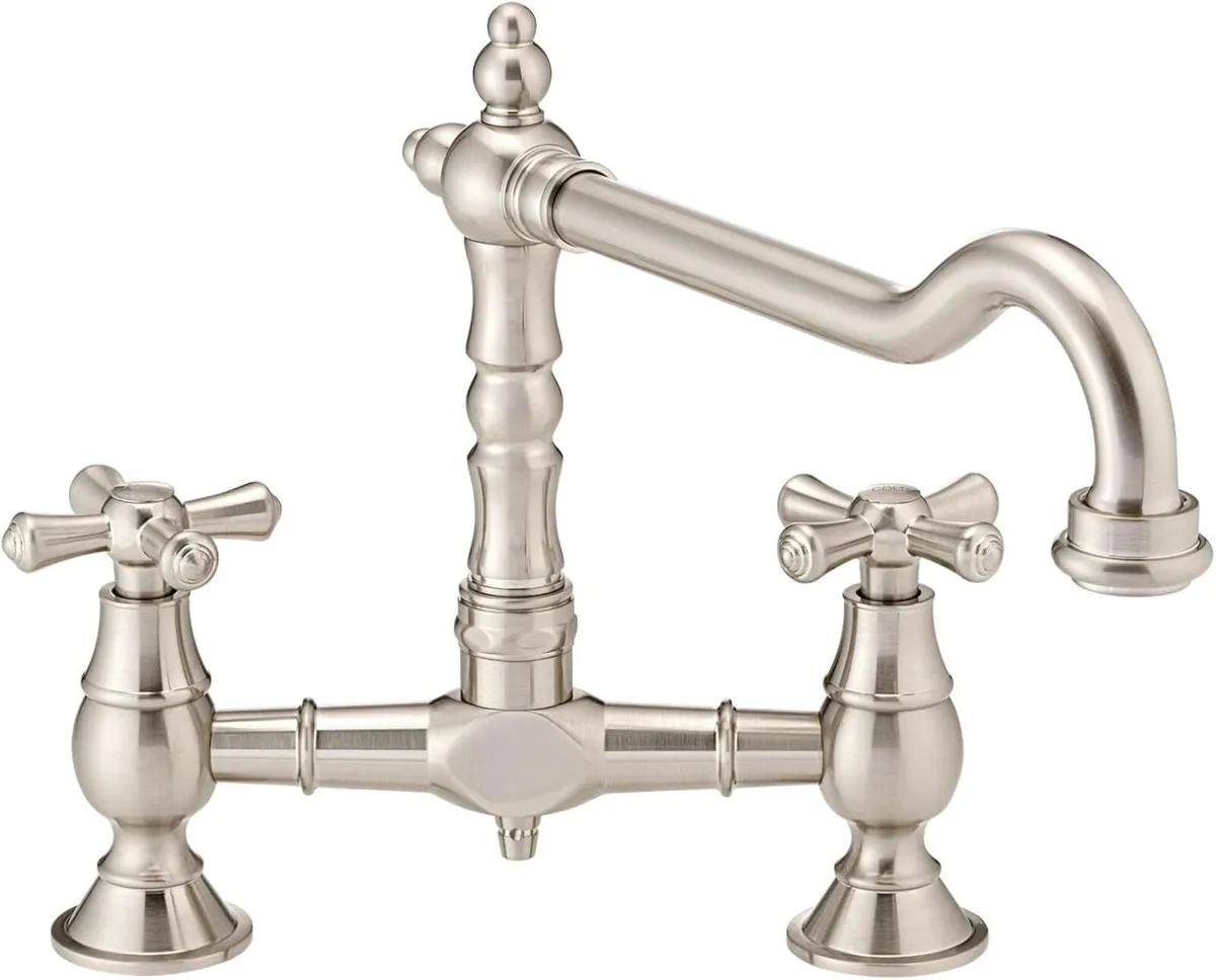 Langley KT115 Brushed Nickel Traditional Bridge - Image 2