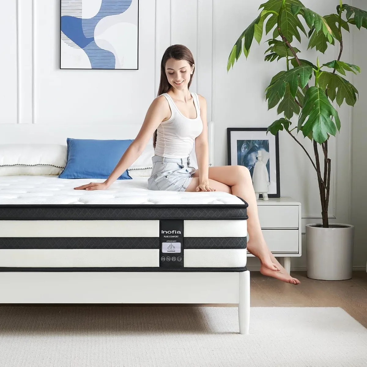 Sleep Single Mattress Memory Foam 3FT 11 Inch - Image 2
