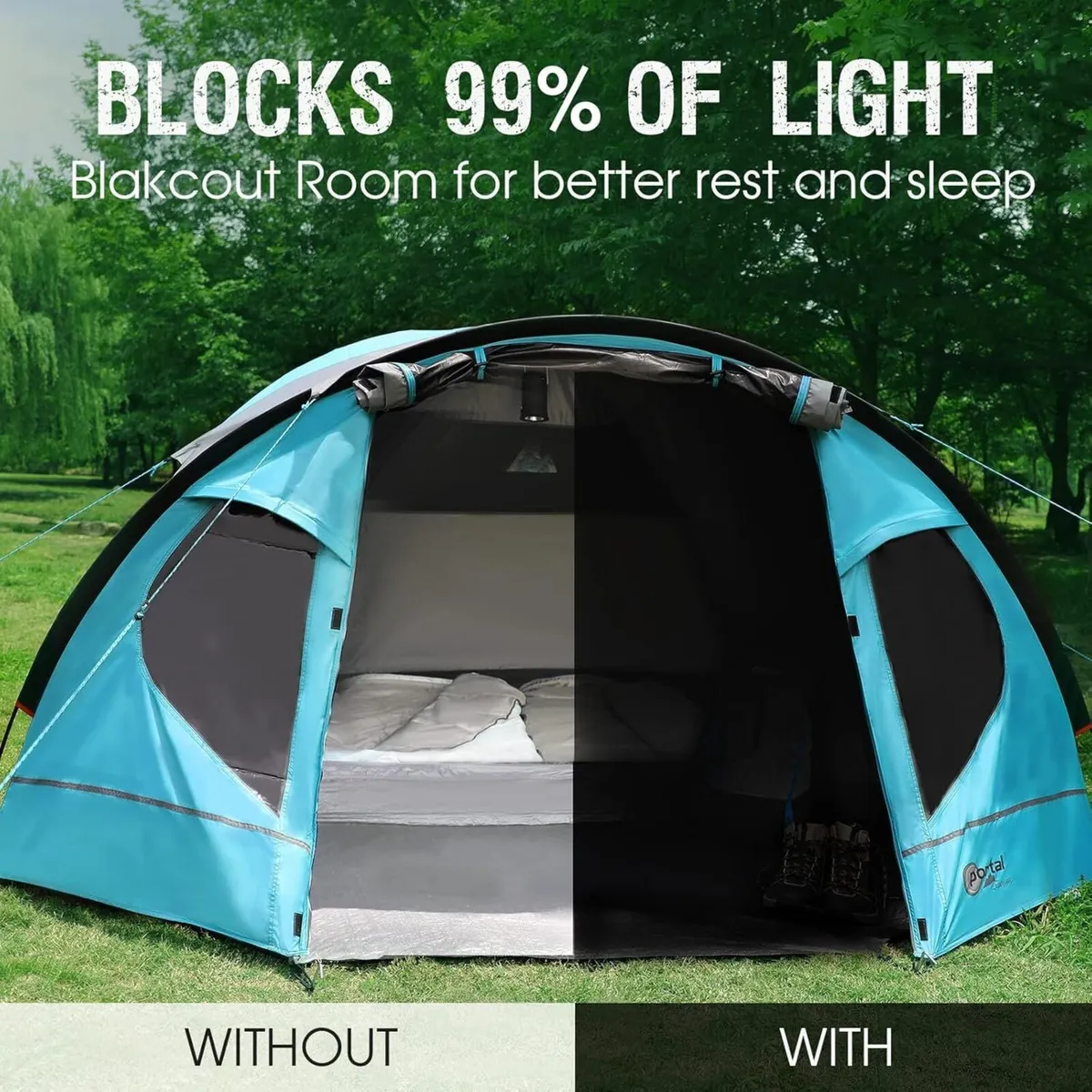 3-4 Man Tent with Porch Camping for 3 to 4 - Image 3
