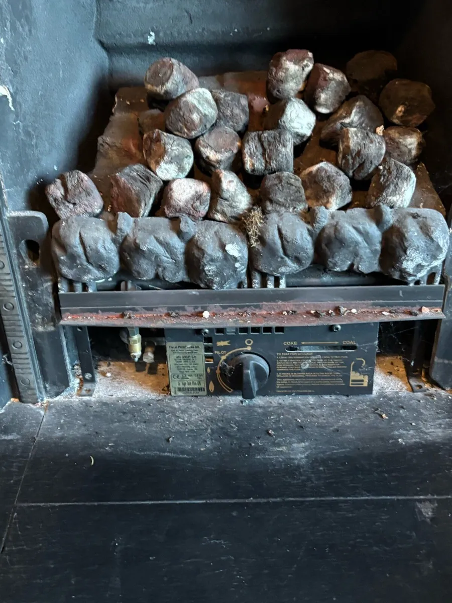 Cast iron fireplace and gas stove - Image 3
