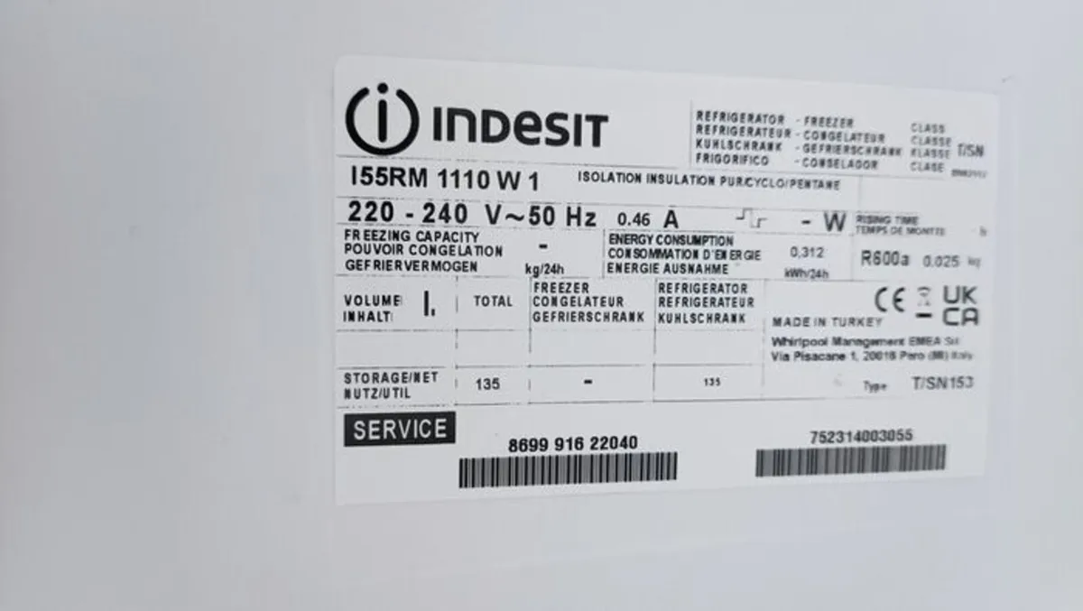 Indesit Freestanding Fridge - Image 2