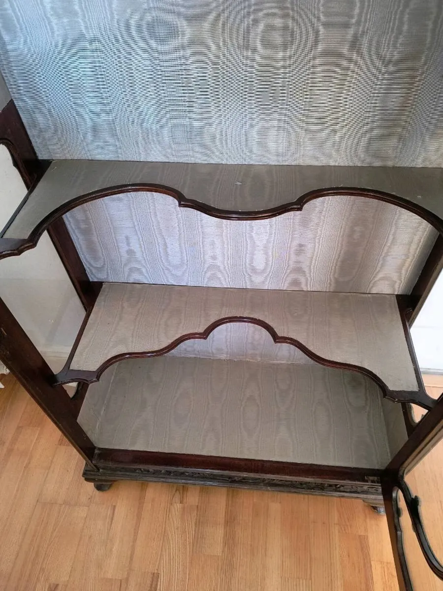 Antique Mahogany Display Cabinet - Image 2