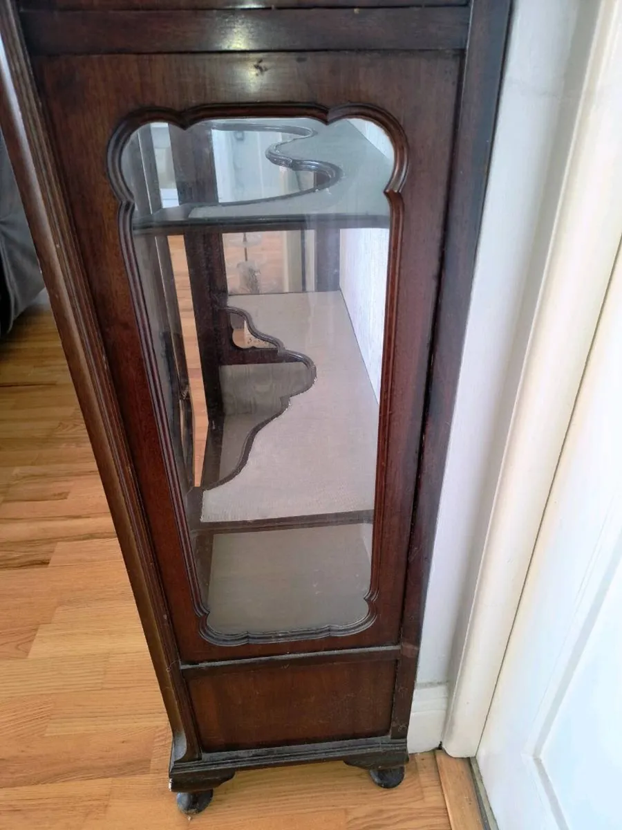 Antique Mahogany Display Cabinet - Image 3