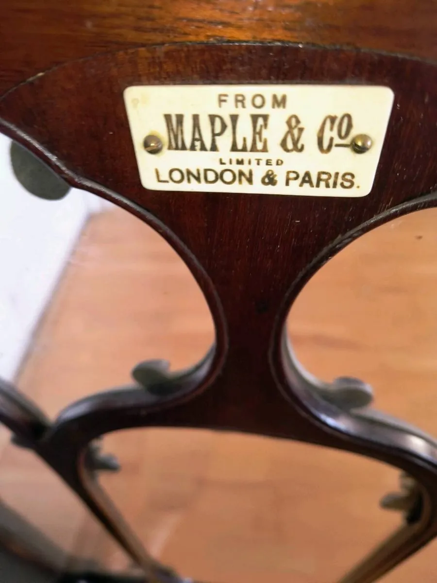 Antique Mahogany Display Cabinet - Image 4
