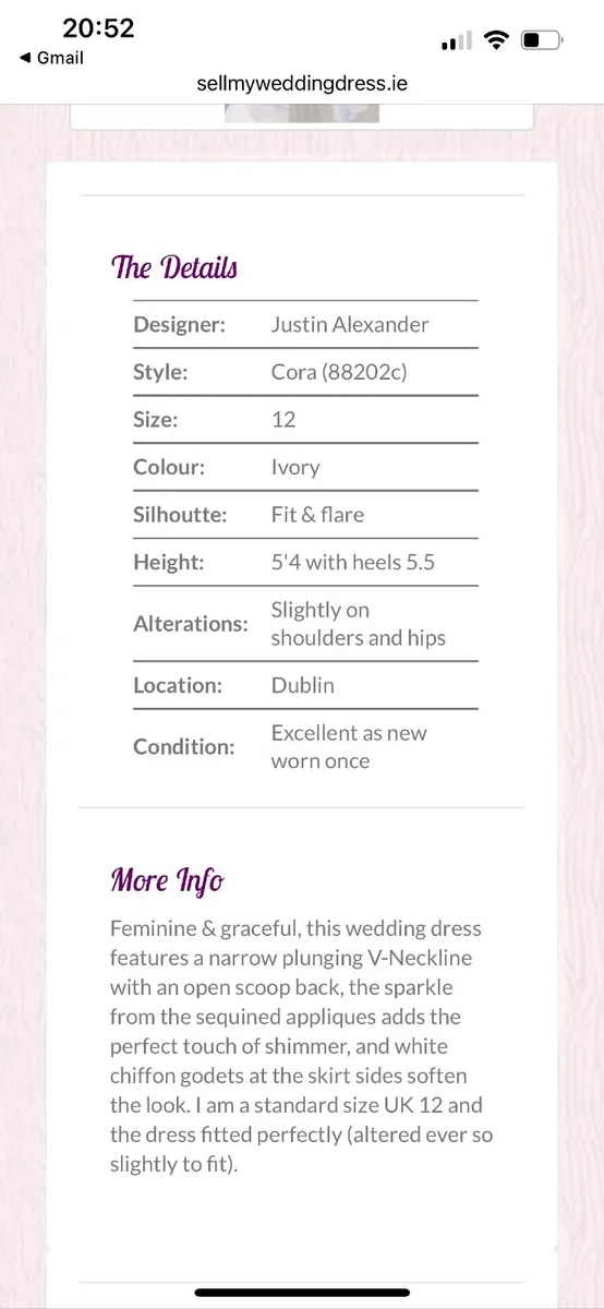 wedding dress - Image 3