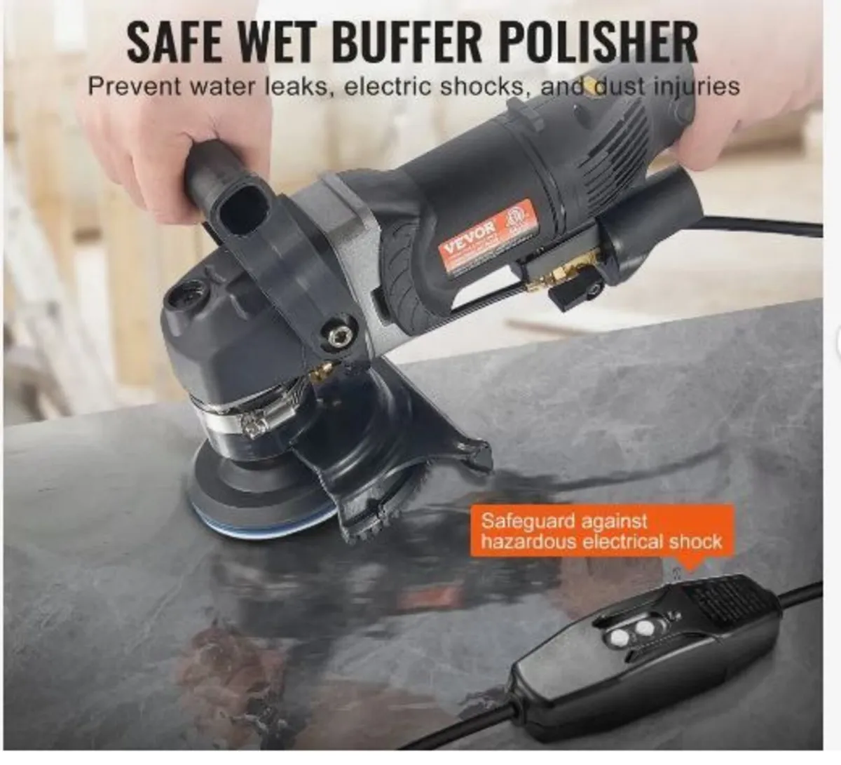 Wet Polisher 800W, 4" Concrete Grinder - Image 3